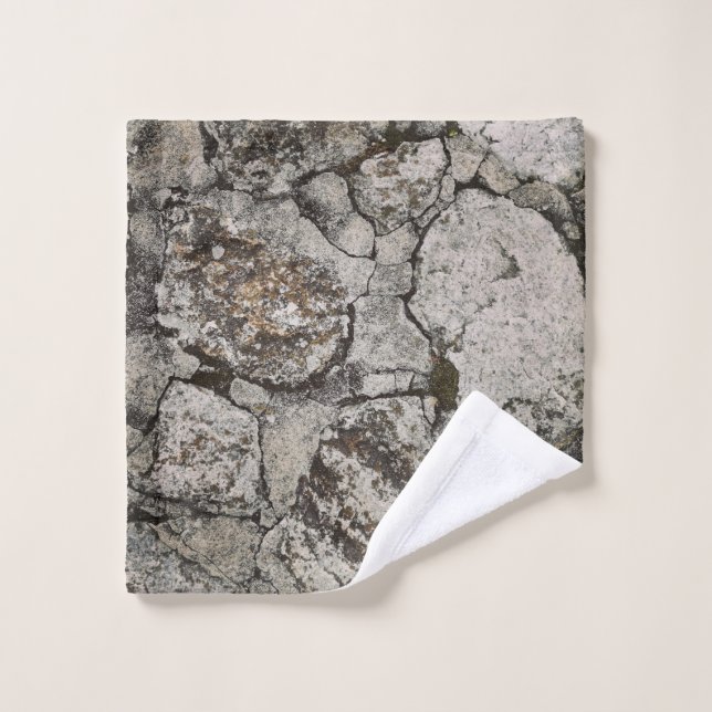 Black and grey stone fragment wash cloth (Wash Cloth)