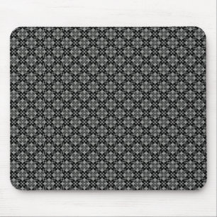 Black and Grey Stylishly Chic Mousepad