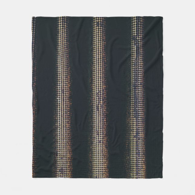 Black and grey textile fleece blanket (Front)