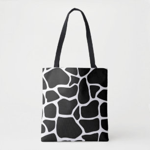 Black and grey tote bag