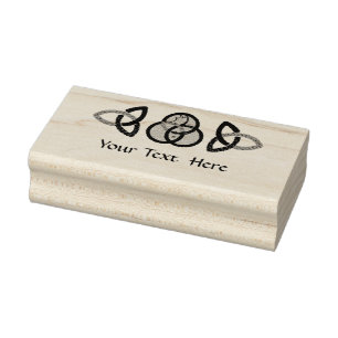 Black and Grey Trinity Seal Rubber Stamp