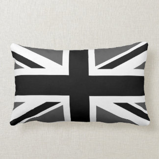 Black and Grey Union Jack Lumbar Cushion