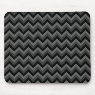 Black and Grey Zig Zag Pattern. Mouse Pad