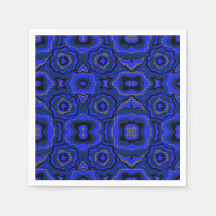 Black and indigo blue abstract pattern. napkin