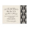Black and Ivory Elegant Damask Save the Date