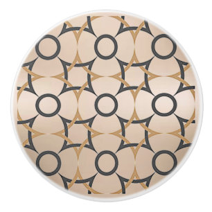 Black and Khaki Diamond Shape Ceramic Knob/Pull Ceramic Knob