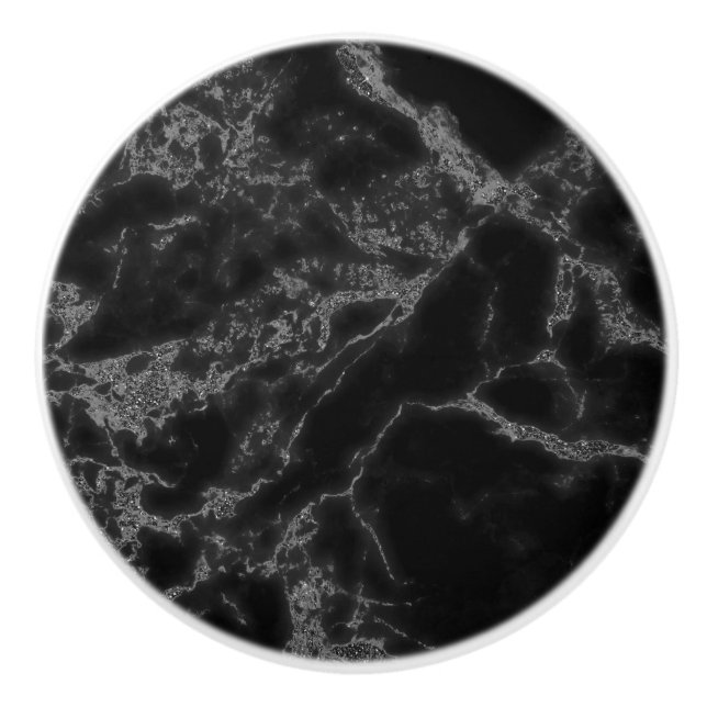 Black And Light Grey Ceramic Knob (Front)