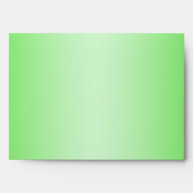 Black and Lime Polka Dot Envelope for 5x7 Sizes (Front)