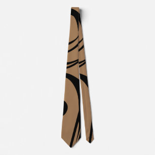 Black And Mocha Brown Business Neck Tie