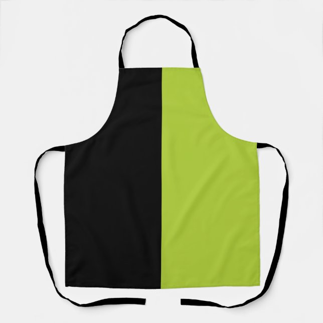 Black and Neon Green Apron (Front)
