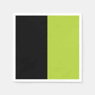 Black and Neon Green Napkin