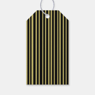 Black and Olive Lines Gift Tags