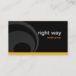 Black and Orange Business Card