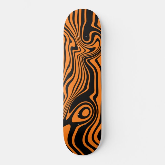Black and Orange Colour Skateboard (Front)