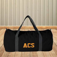 Black and Orange School Colours and Letters