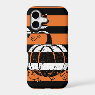 Black and orange stripes with pumpkin