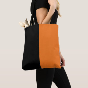 Black and Orange Tote Bag