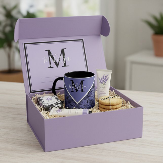 Black and peri paisley    mug (Creator Uploaded)
