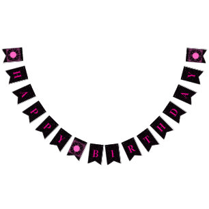 Black and Pink Bunting