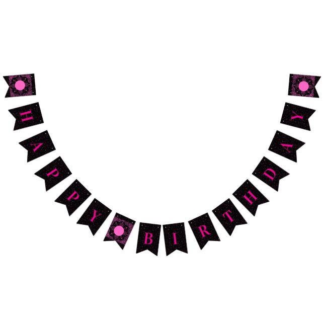 Black and Pink Bunting (All)