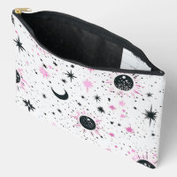 Black and Pink Celestial Sun Moon Stars