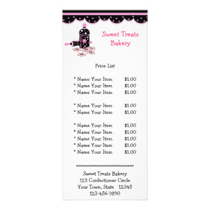 Black and Pink Cookie Jar Rack Card