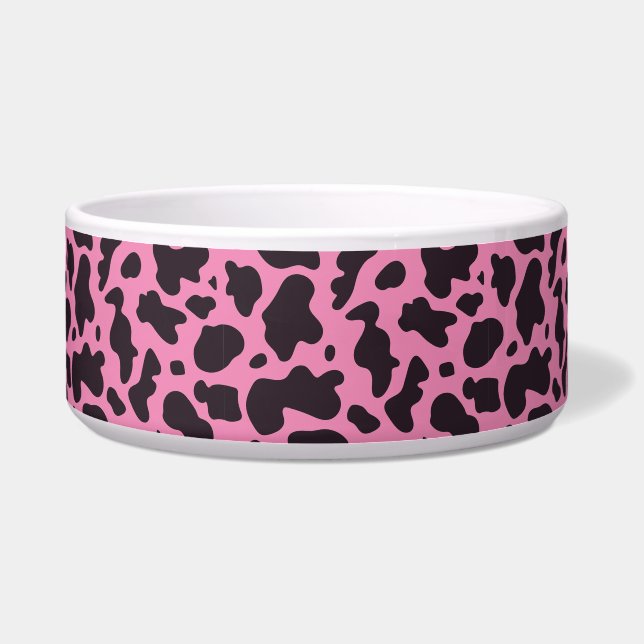 Black and pink Cow Pattern Print (Front)
