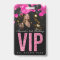 Black and Pink Customisable VIP All Access Badge