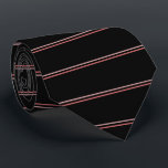 Black and Pink Lavender Stripes Pattern Tie<br><div class="desc">Black and Pink Lavender Stripes Pattern Tie</div>