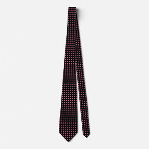 Black and Pink Polka Dot Customisable Tie