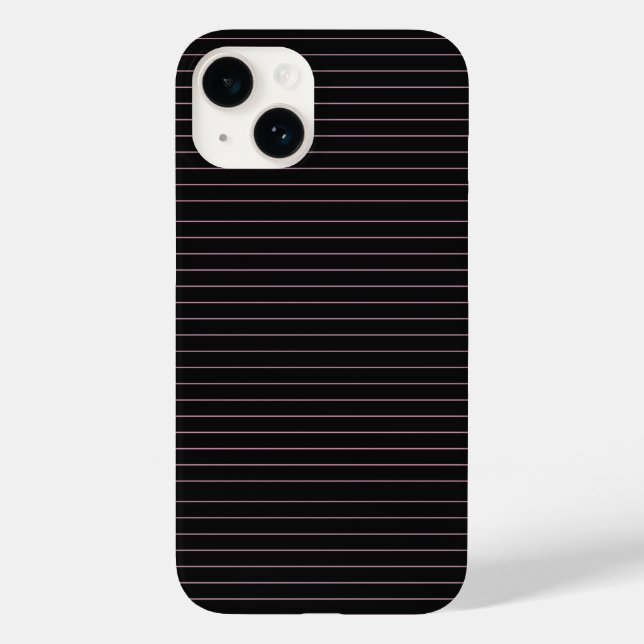 black and pink striped  Case-Mate iPhone case (Back)