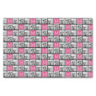 Black and Pink Trendy Photo Collage with Monogram