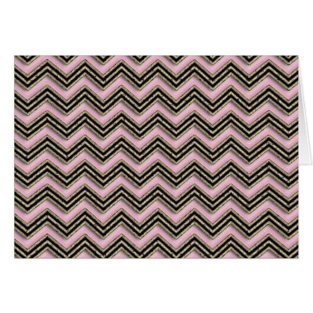 Black and Pink Zigzag Pattern (Front Horizontal)