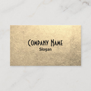 Black and Platinum Gold Foil Photo Business Card