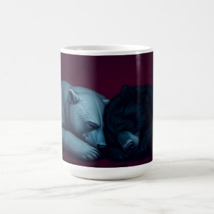 Black and Polar Bear Coffee Mug
