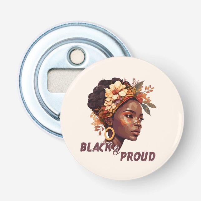 Black and Proud  Bottle Opener (Front)