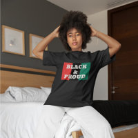 Black and Proud on a Red, Black, and Green Colours