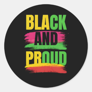 Black and proud sticker sheet