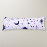 Black and Purple Celestial Sun Moon Stars