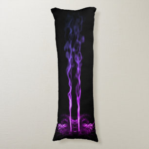 Black and Purple Dragon Smoke Body Cushion