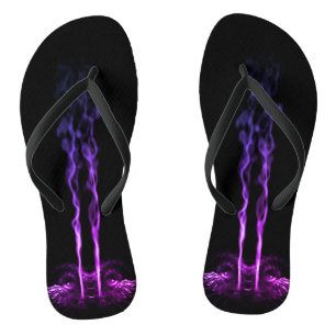 Black and Purple Dragon Smoke Jandals
