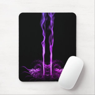 Black and Purple Dragon Smoke Mouse Pad