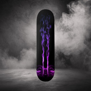 Black and Purple Dragon Smoke Skateboard