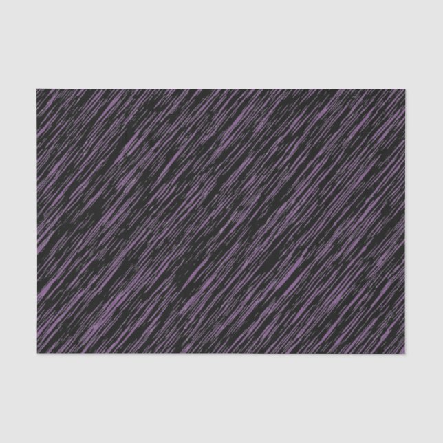 Black and Purple Grunge Pattern Tissue Paper (Front)