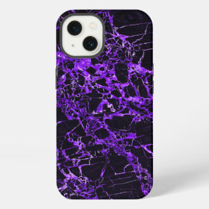 Black and Purple Marble, (Battery Charging) iPhone 13 Case