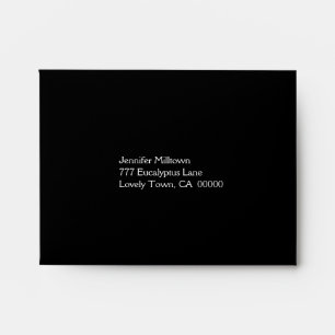 Black and Purple RSVP Envelope