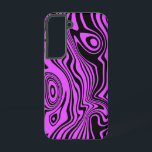 Black and Purple Samsung Galaxy Case Your Colours<br><div class="desc">Custom Colours Samsung Galaxy Cases or iPhone Cases with Abstract Waves Black and Purple Design by MIGNED - Customisable - or Choose / add your favourite background colours !</div>