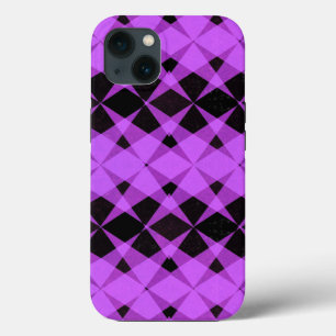 Black and purple stars pattern Case-Mate iPhone ca 13 Case