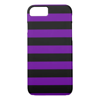 Black and Purple Stripes Horizontal Case-Mate iPhone Case