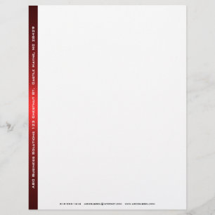 Black and Red Business Letterhead